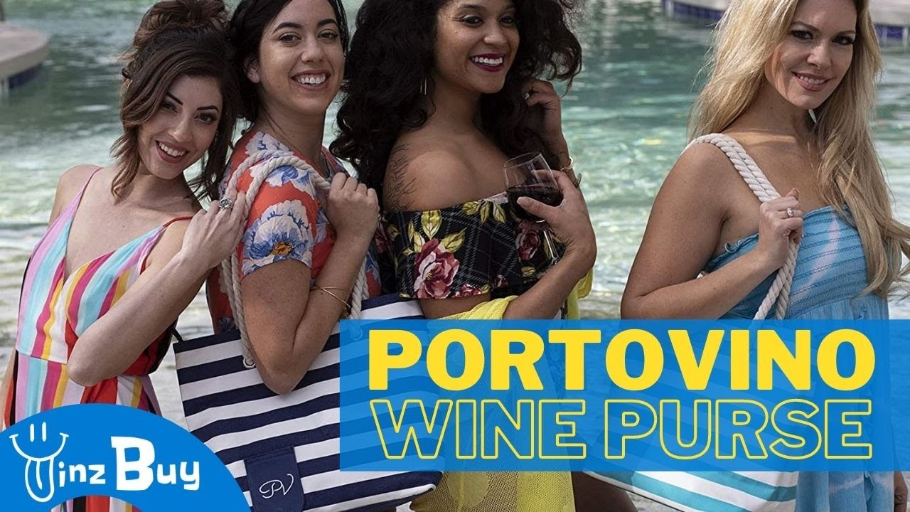 Wine Purse by PortoVino - Ultimate Wine Tote with Hidden Spout!
