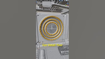 Add detail with CUSHN - 100 padded sci-fi inserts for Blender 3d. #b3d #cyberpunk #blender3d #scifi