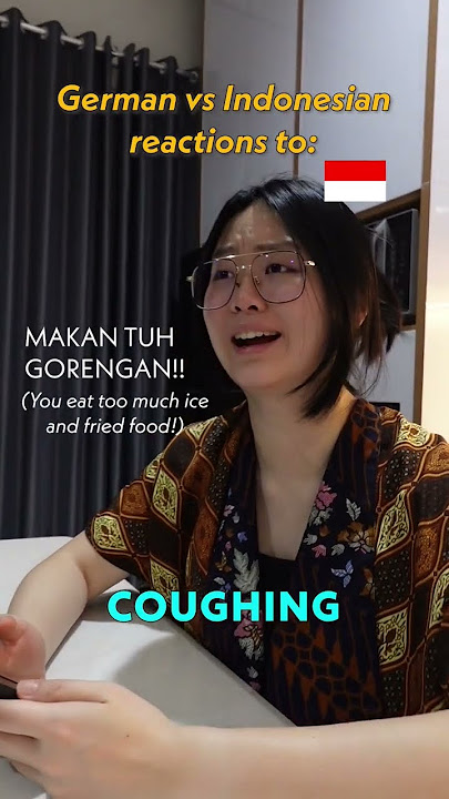 German vs Indonesian reactions to sneezing & co 🇩🇪🇮🇩 #german #indonesian #language #culture