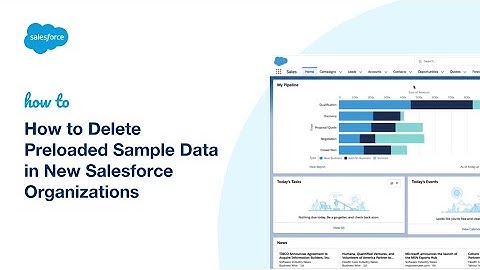 How to Delete Preloaded Sample Data in New Salesforce Organizations | Salesforce