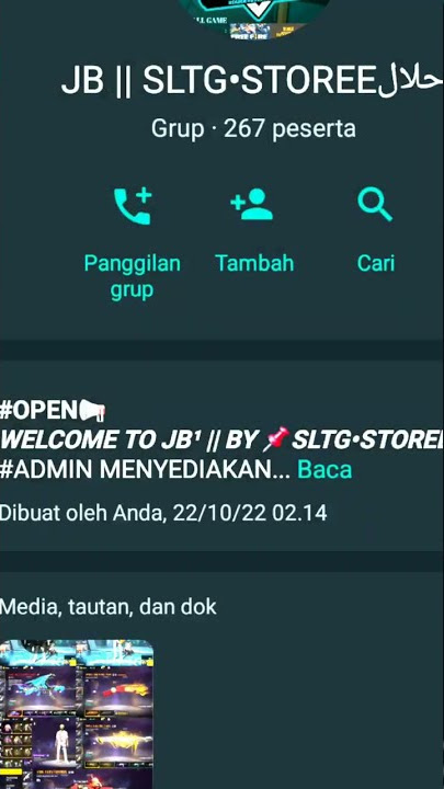 GRUP WA JB FF TERPERCAYA LINK DI KOMENTAR 🤗