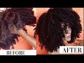 HOW TO WASH DRY & MATTED CURLY SYNTHETIC WIG: