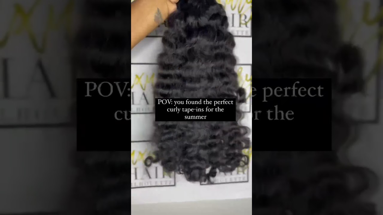 the perfect curly tape-ins for the summer ☀️👙🏝️