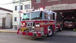 1st Video of Brand New 2022 FDNY Engine 297 goes out for chow