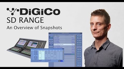 SPANISH - DiGiCo SD Range - An Overview of Snapshots