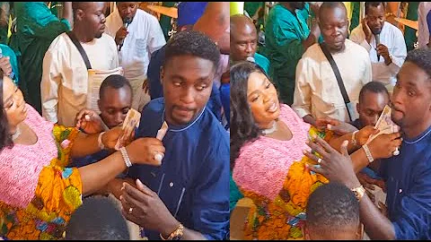 See How Eniola Ajao Dances and Sprays Money on Adeniyi Johnson as Adegodu Twins Hail Lizzy Anjorin