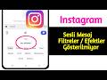 Instagram sesli mesaj filtreleri/efektleri görünmüyor. Sorun