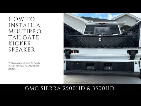 How To Install a Multipro Tailgate Kicker Speaker @TheRiverstoneLife #installation #gmc #speaker