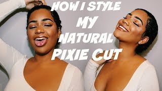 WASH & GO ROUTINE FOR NATURAL PIXIE CUT! THE BIG CHOP