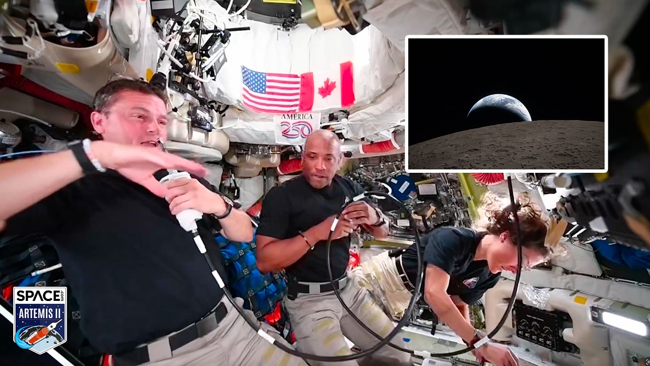 Artemis 2 reveals amazing pics, calls ISS, conducts trajectory burn and more in highlights