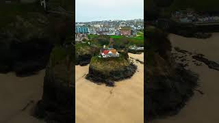 the infamous house on Newquay Beach, Cornwall the infamous house on Newquay Beach, Cornwall