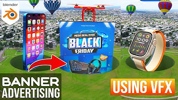 Blender CGI Ads VFX Tutorial 2025 | How To Create Banner CGI Ads Using VFX in Blender 2025