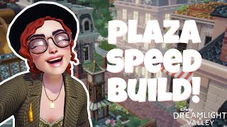 I Built A Town Square in Disney Dreamlight Valley! / Plaza Speed Build