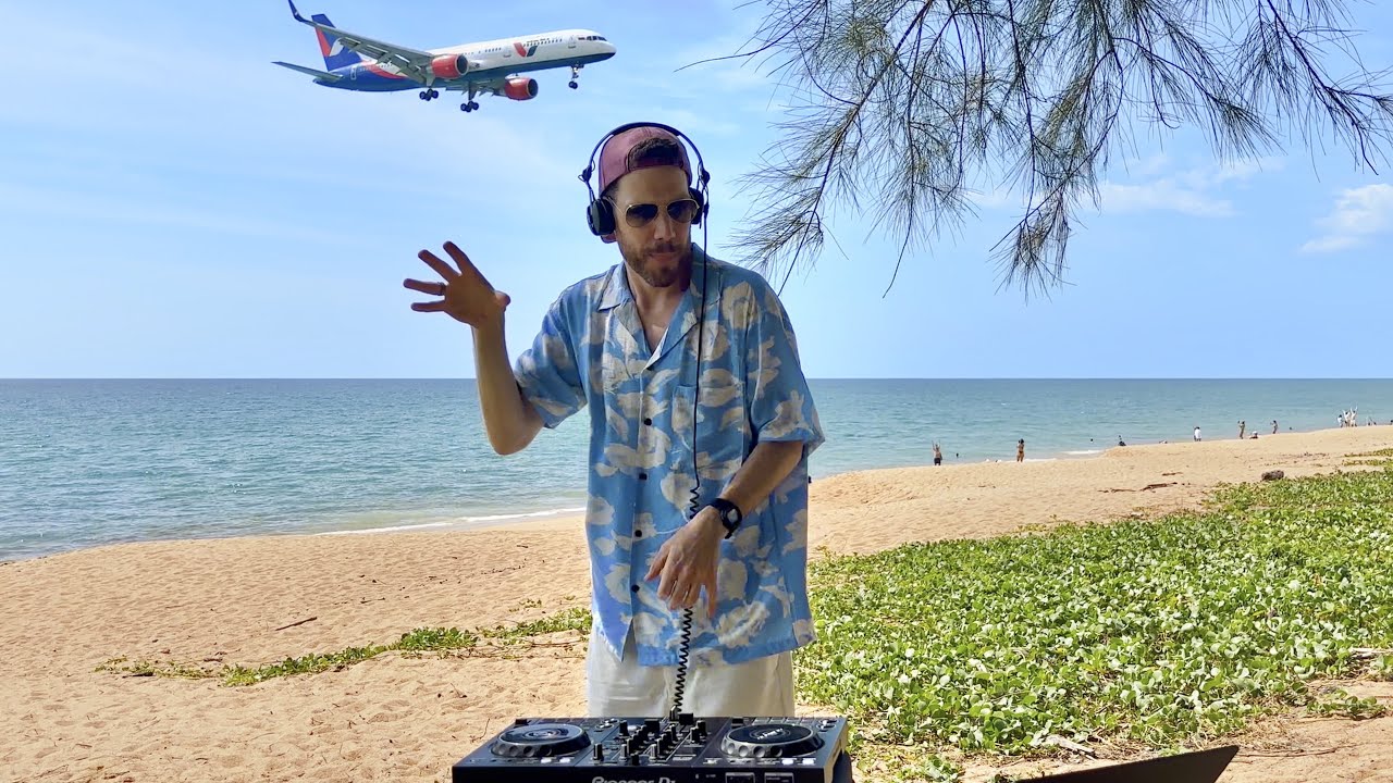 I Played a DJ Set on a Beach in Thailand While Airplanes Flew Over | Chill House to House Party