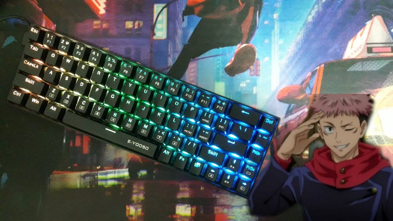 Teclado EYOOSO Z686 Review e Testes YouTube