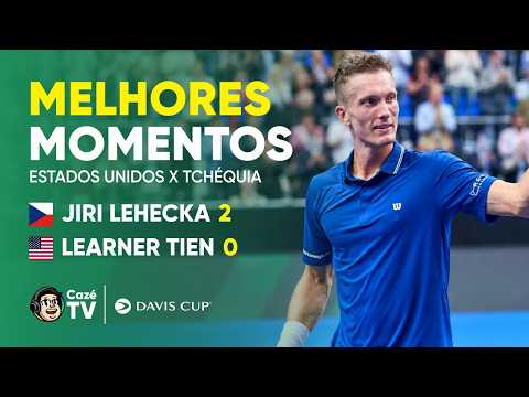 MELHORES MOMENTOS: JIRI LEHECKA X LEARNER TIEN | TCHÉQUIA X ESTADOS UNIDOS | COPA DAVIS 2026
