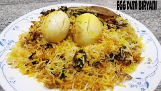 Egg dum biryani | Hyderabadi Egg biryani recipe