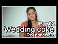 Wedding Cake Wrapping! කැලි 500 ගෙදරදීම  #insinhala #dubai #subscribe #weddingseries #pariswedding