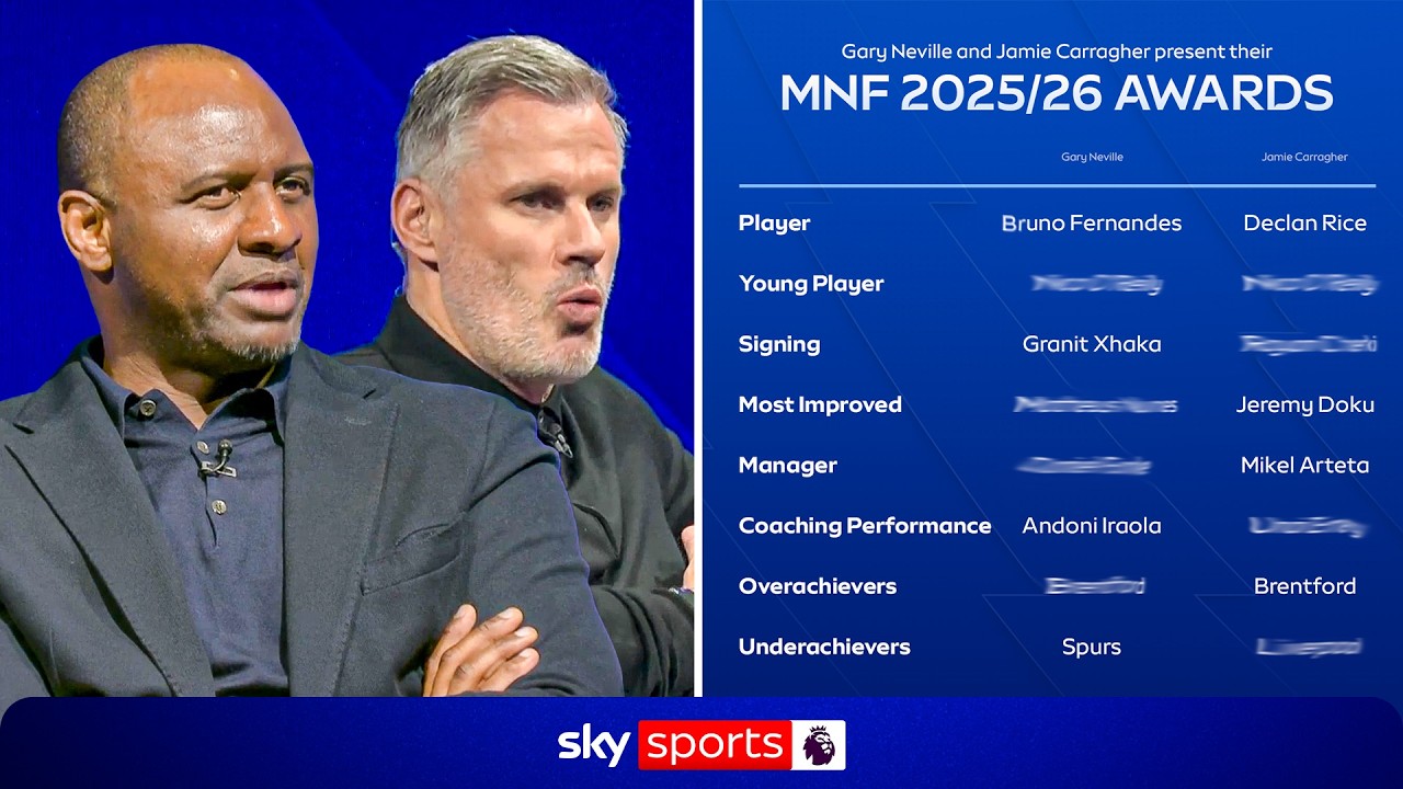 Jamie Carragher & Gary Neville's MNF awards 2025/26 with special guest Patrick Vieira!
