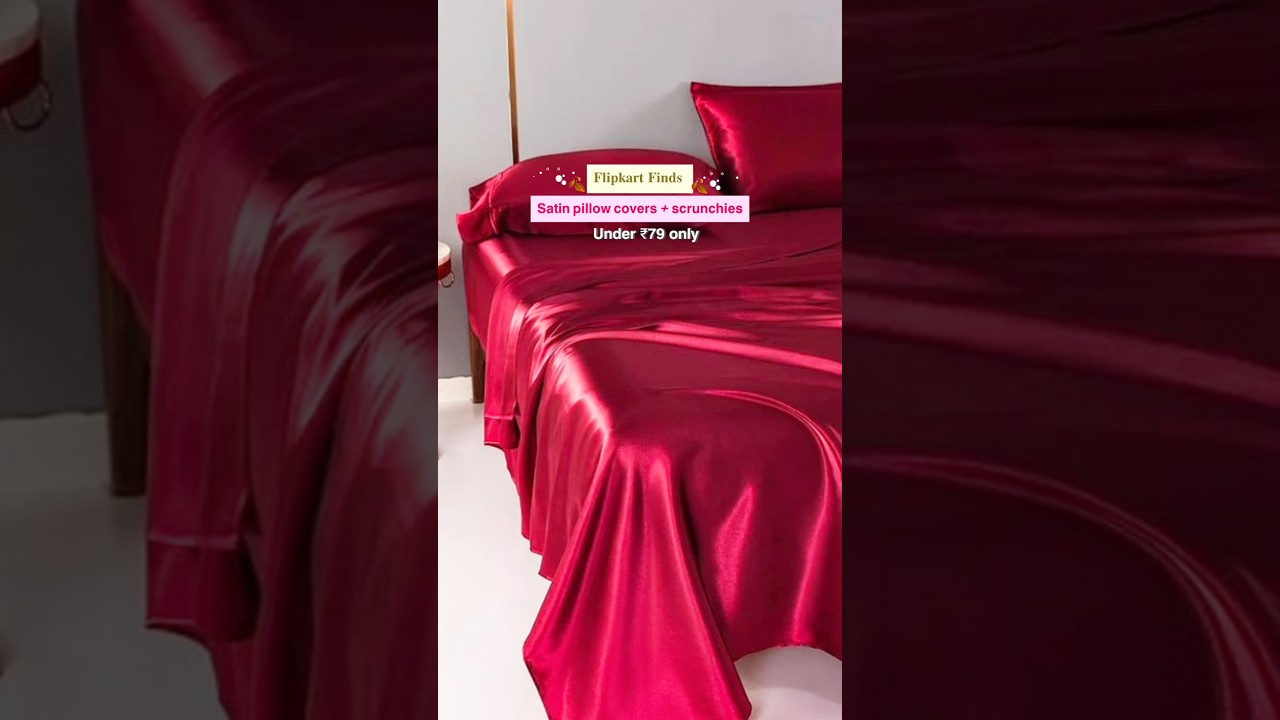 ₹79/- satin pillow cover from 