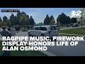 Bagpipe music, firework display honors life of Alan Osmond at funeral, graveside service