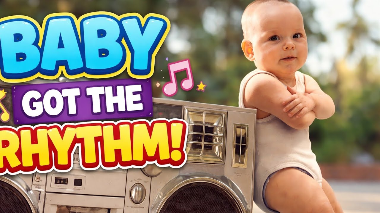 “Tiny Dancer with a Retro Boombox Kid Nursery Rhymes Dance  Video 