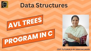 AVL Tree Program, Implementation of AVL tree, AVL tree in data structure, data structures, AVL trees