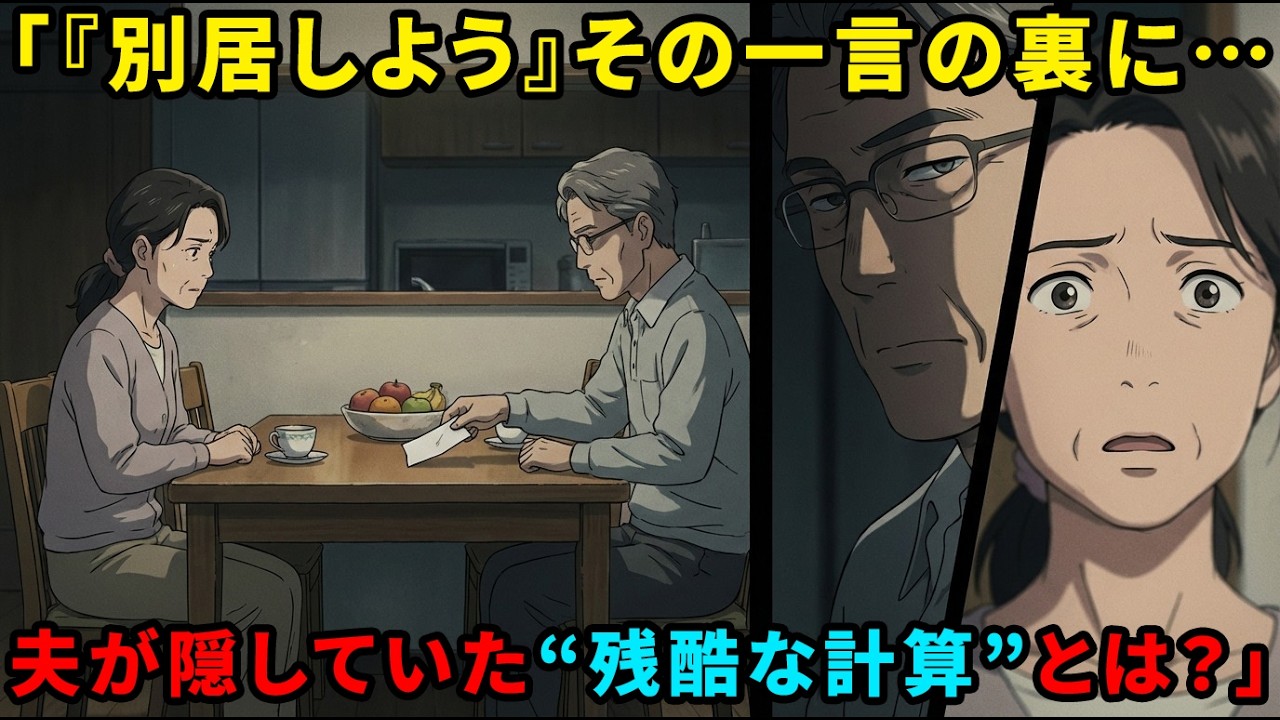 【年金分割｜卒婚】「別居しよう」の裏にある残酷な計算…夫が隠し持っていた長年の復讐心とは？｜50代60代の生き方