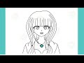 how to draw angie yonaga step by step drawing