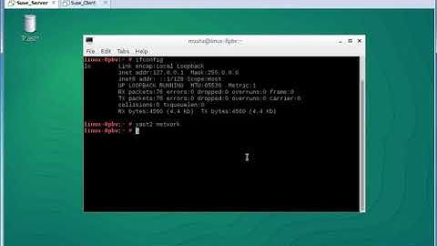 OpenSuse - Network Configuration