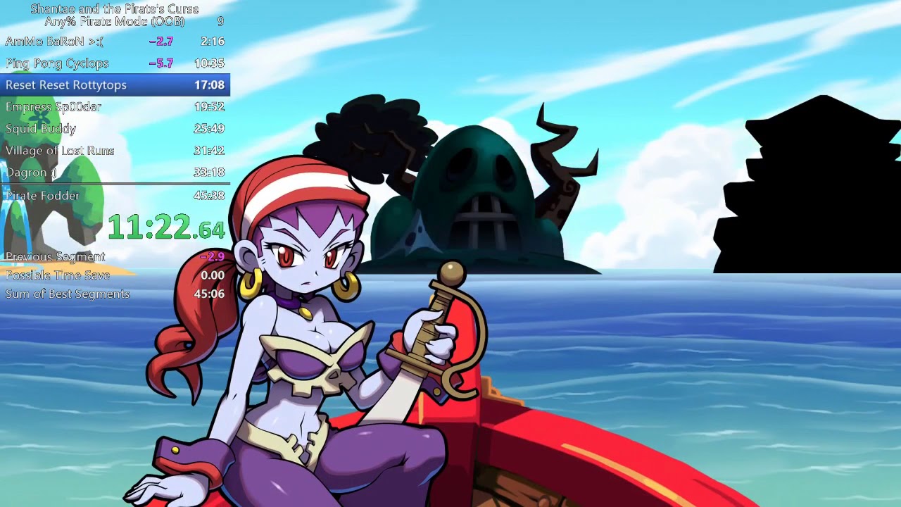 Shantae and the Pirate's Curse - Any% Pirate Mode (OOB) - 45:08.39 - Y...