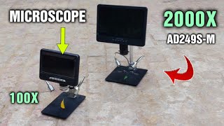 2000x Microscope AD249SM Test & Comparison with AD207