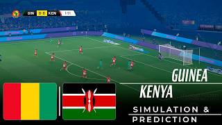 GUINEA vs KENYA - Africa Cup of Nations 2027 Qualifiers | Full Match All Goals | Simulation PES