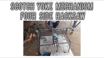 SCOTCH YOKE MECHANISM FOUR SIDE HACKSAW
