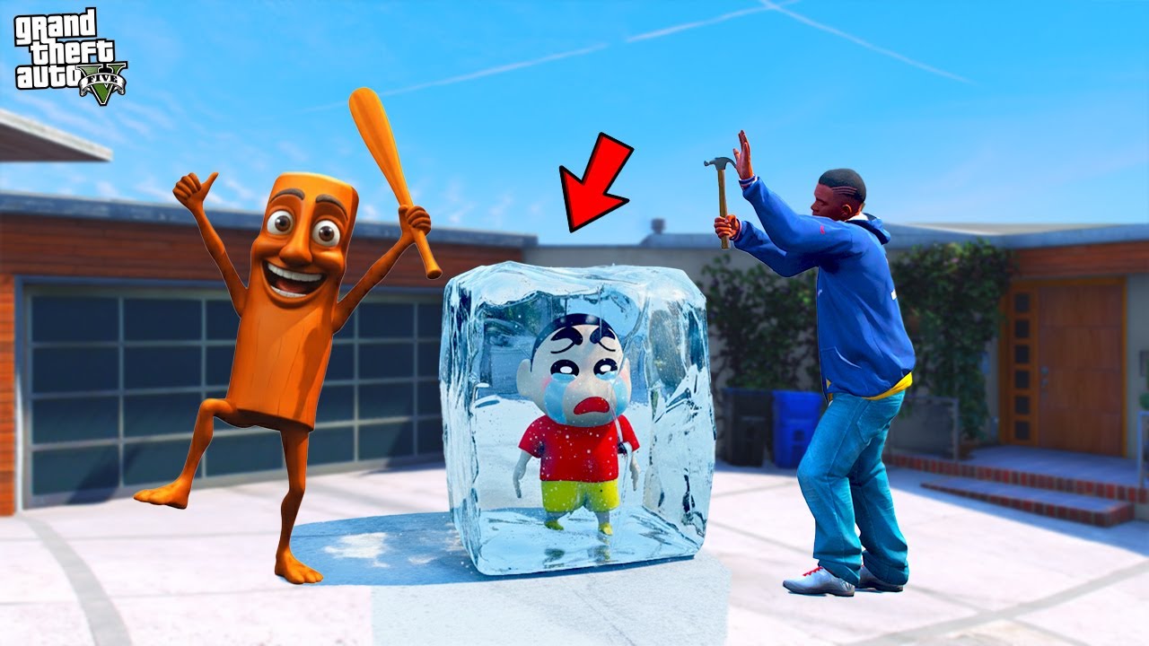Shinchan Was Stuck In Coldest ICE and Franklin Saves In GTA 5 | Paradox FTW