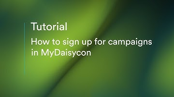 Daisycon Publisher Management: How to sign up for campaigns in MyDaisycon