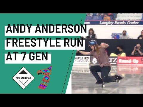 Andy Anderson Freestyle Skateboarding Run at 7 Gen