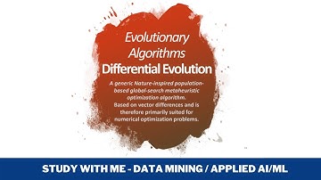 Data Mining -Applied AI Evolutionary computation| Differential Evolution Components  - study with me