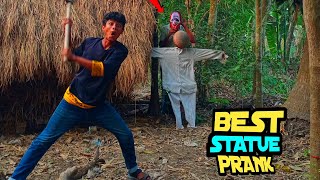 New Top Reactions 2024 😂💃😂 By The Human Statue Prank in Khulna, 