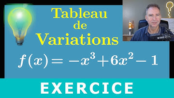 dérivation • tableau de variations d