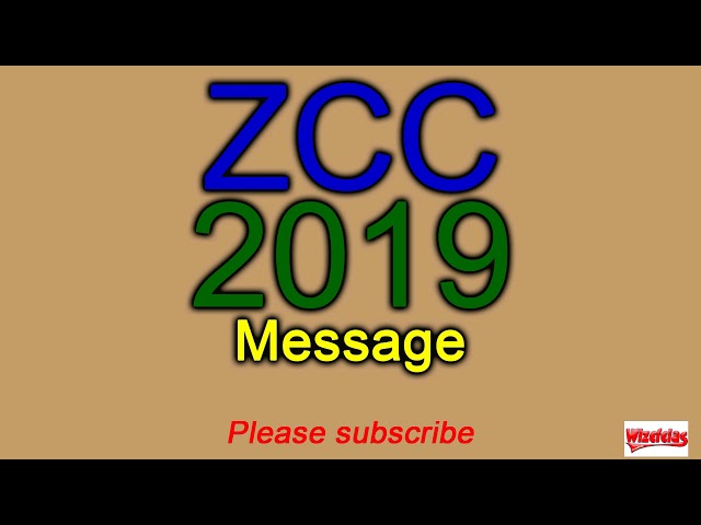 Zion Christian Church (ZCC) Message 2019 kopano (translated)(complete) class=