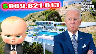 AMERİKAN BAŞKANI JOE BIDEN'E 969 MİLYON DOLARA EV SATTIM! - GTA 5 BEBEK EMLAKÇI MODU