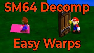 SM64 Decomp - Fading, Door, and Instant Warps