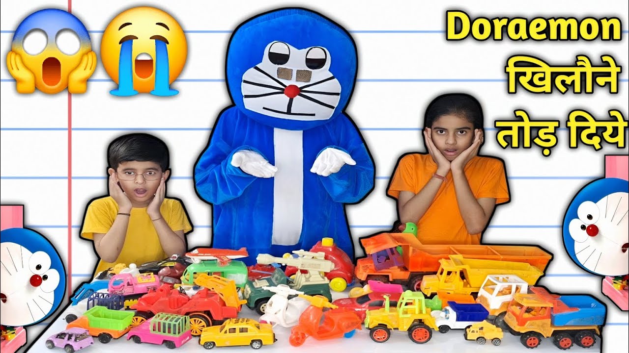 Doraemon's Riblo Breaks ALL Trucks?! 😱 Kids Toy Destruction Gone Wrong! 