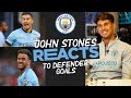 JOHN STONES REACTS TO DEFENDER GOALS! | What did he think of Kompany's smash? His own strikes?