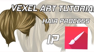 VEXEL ART | HAIR PROCESS | TUTORIAL XX TIPS & TRICKS | USING INFINITE PAINTER~