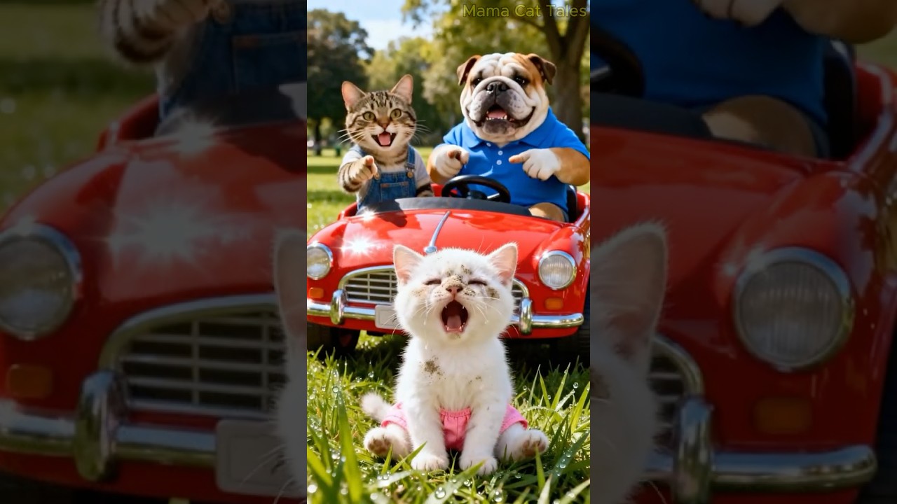 Kitten Teased for Cardboard Car, Dad Builds REAL Go-Kart! 🏎️💨