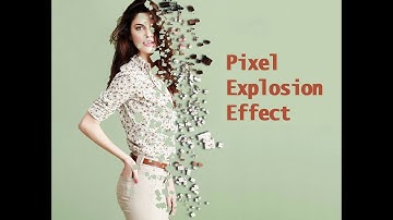 Photoshop Tutorial #3 Pixel Explosion Effect Fast Way And Simple Way