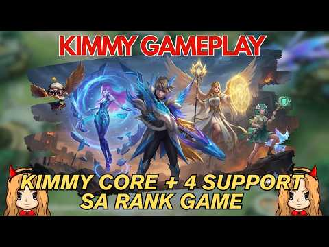 Kimmy Jungler Kasama ang 3 Heal and 1 Mage (Maxicare Line Up) | Kimmy Gameplay