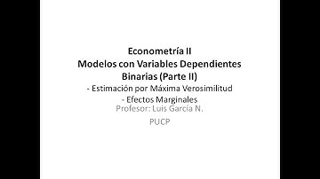 Variable dependiente binaria (Parte II)